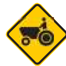 Placa A-31, Trânsito de tratores ou maquinária agrícola