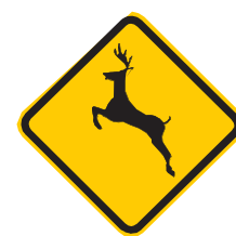 Placa A-36, Animais selvagens