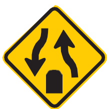 Placa A-42b, Fim de pista dupla