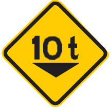 Placa A-46, Peso bruto total limitado