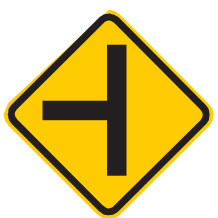 Placa A-7a, Via lateral à esquerda