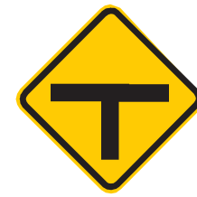 Placa A-8, Interseção em “T”