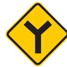 Placa A-9, Bifurcação em “Y”
