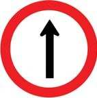 Placa R-26, Siga em frente