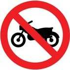Placa R-37, Proibido trânsito de motocicletas, motonetas e ciclomotores